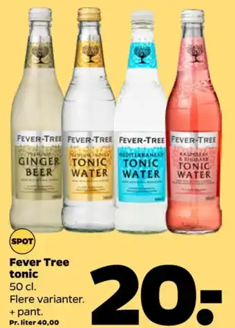 Netto Fever-tree ginger beer tilbud