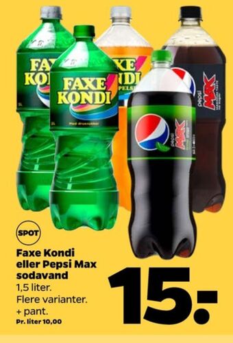 Netto Faxe kondi sportssodavand tilbud