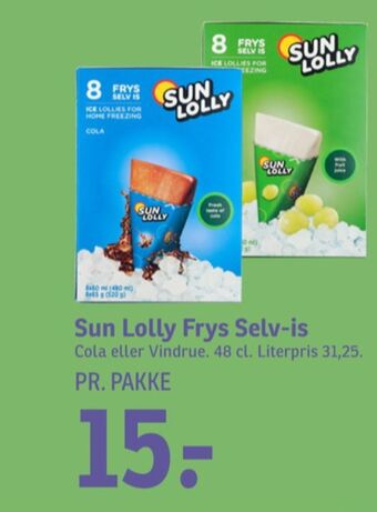 SPAR Sun lolly is frys selv tilbud