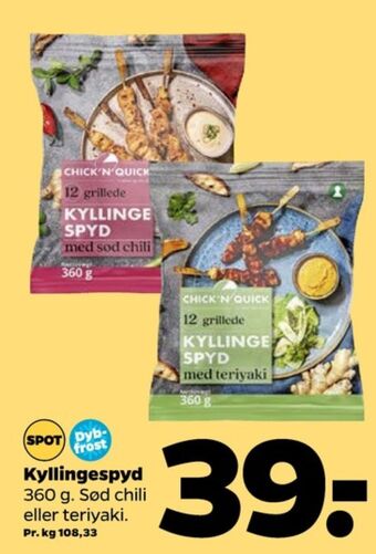 Netto Chick n quick kyllingespyd tilbud