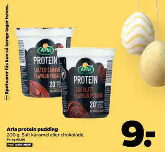 Netto Protein dessert salted caramel tilbud