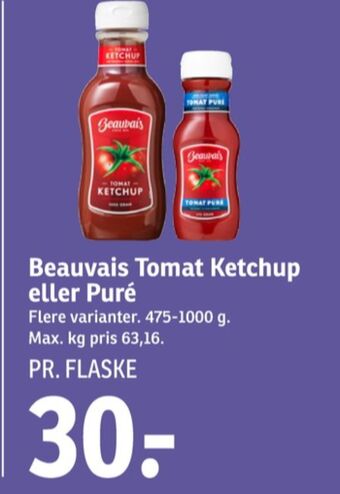 SPAR Beauvais ketchup tilbud