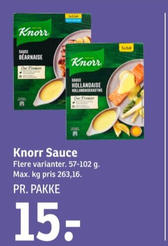 SPAR Knorr sauce pulver tilbud