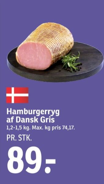 SPAR Ukendt hamburgerryg tilbud