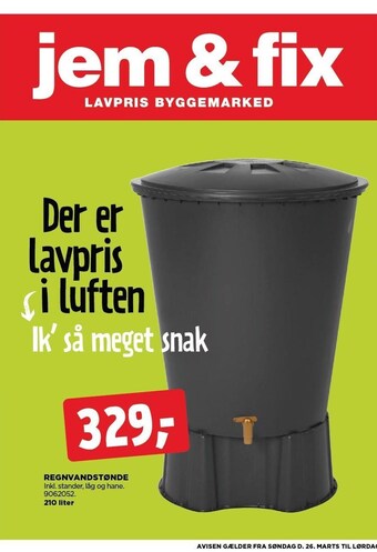 jem & fix Regnvandstønde tilbud