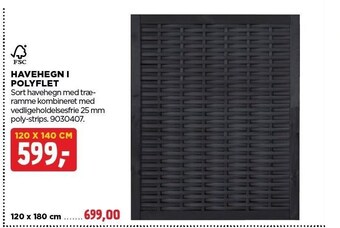 jem & fix Havehegn i polyflet tilbud