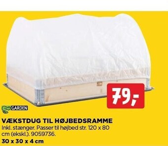 Vækstdug til højbedsramme