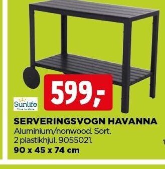 Serveringsvogn havanna