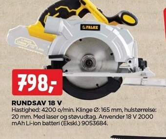 Rundsav 18 v