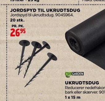 Jordspyd til ukrudtsdug