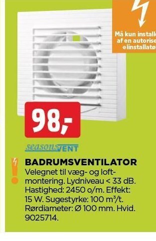Badrumsventilator