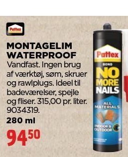 Montagelim waterproof