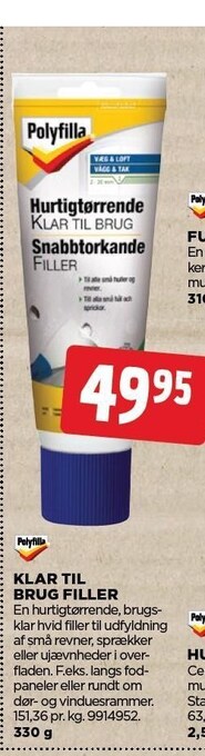 Klar til brug filler