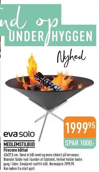 Imerco Eva solo firecone bålfad tilbud
