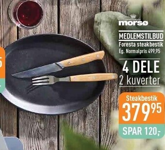 Imerco Morsø foresta steakbestik tilbud