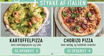 Imerco Kartoffelpizza el. chorizo pizza opskrift tilbud