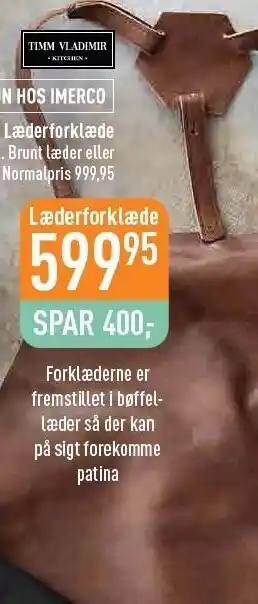 Timm vladimir læderforklæde