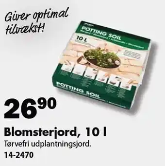 Biltema Blomsterjord, 10 l tilbud