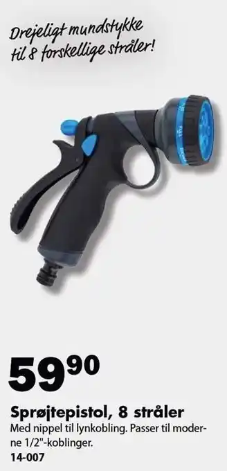 Sprøjtepistol, 8 stråler
