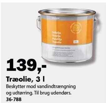 Træolie, 3 l