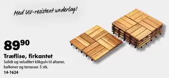 Træflise, firkantet