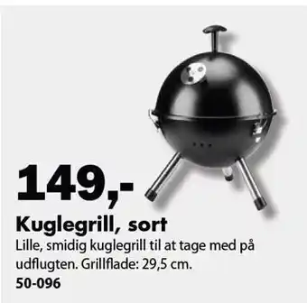 Kuglegrill, sort