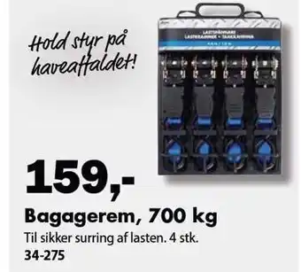 Bagagerem, 700 kg