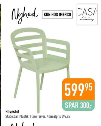 Imerco Casa living havestol tilbud