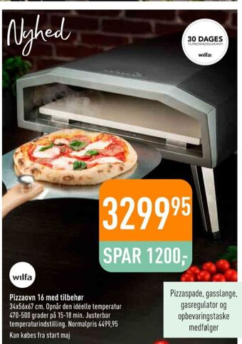 Imerco Wilfa pizzaovn tilbud