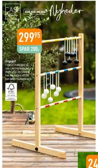 Imerco Casa living stigegolf tilbud