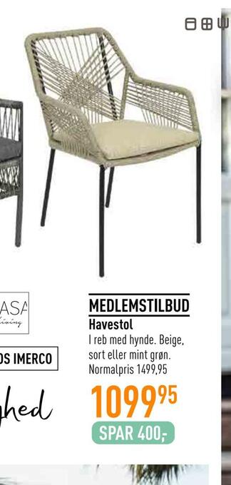 Imerco Havestol tilbud