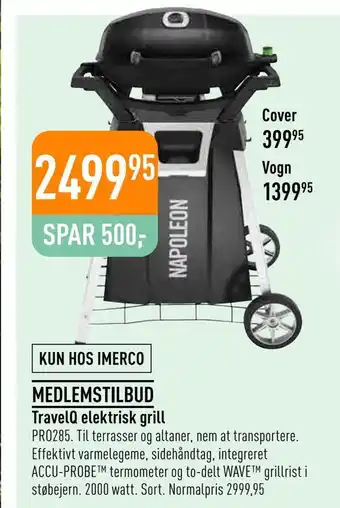 Travelq elektrisk grill. pro285