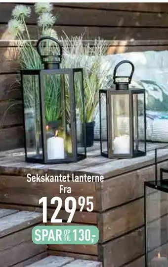 Imerco Sekskantet lanterne tilbud
