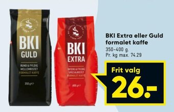 BKI Extra Eller Guld Formalet Kaffe