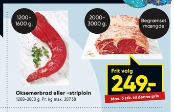 Oksemørbrad eller- Striploin