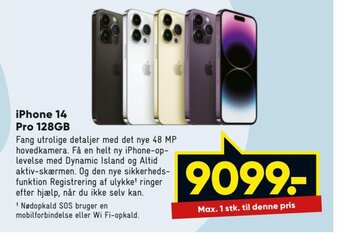 Bilka iPhone 14 Pro 128gb tilbud