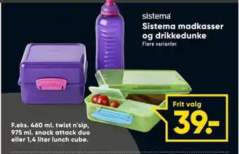 Sistema Madkasser og Drikkedunke