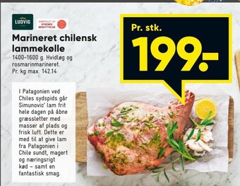 Bilka Marineret Chilensk Lammekølle tilbud