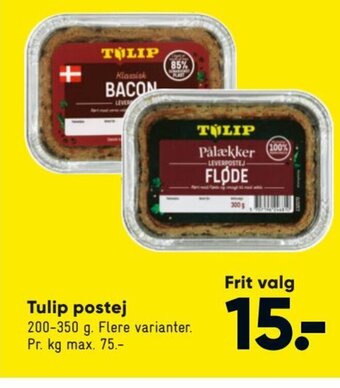 Bilka Tulip Postej tilbud