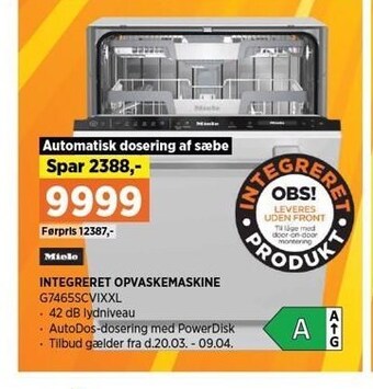 Power Integreret opvaskemaskine tilbud