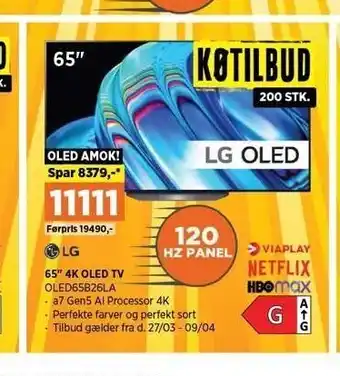 65´´ 4k oled tv