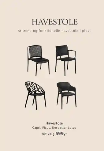 Furniture by sinnerup havestol
