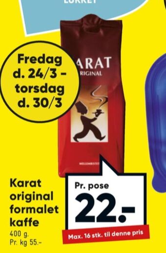 Bilka Original kaffe formalet tilbud