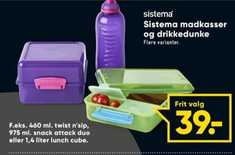 Bilka Sistema drikkedunk tilbud