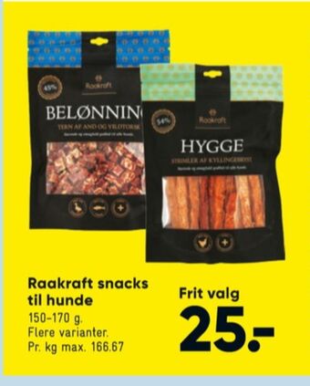 Bilka Raakraft hundesnacks tilbud
