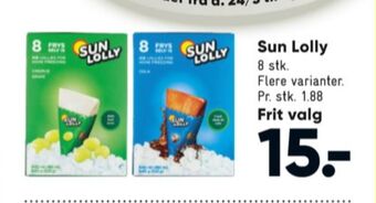 Bilka Sun lolly is frys selv tilbud