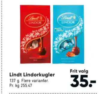Lindor chokoladekugler milk