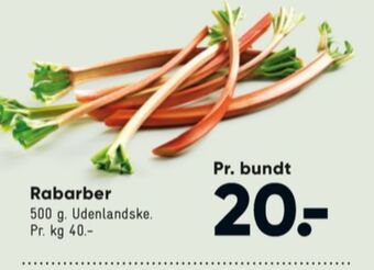 Bilka Ukendt rabarber tilbud