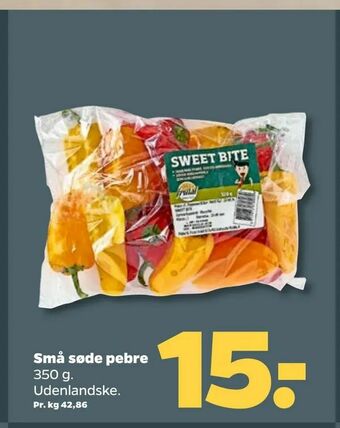 Netto Små søde pebre tilbud