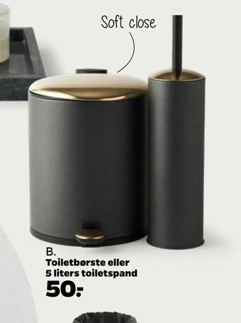 Netto Toiletbørste eller 5 liters toiletspand tilbud